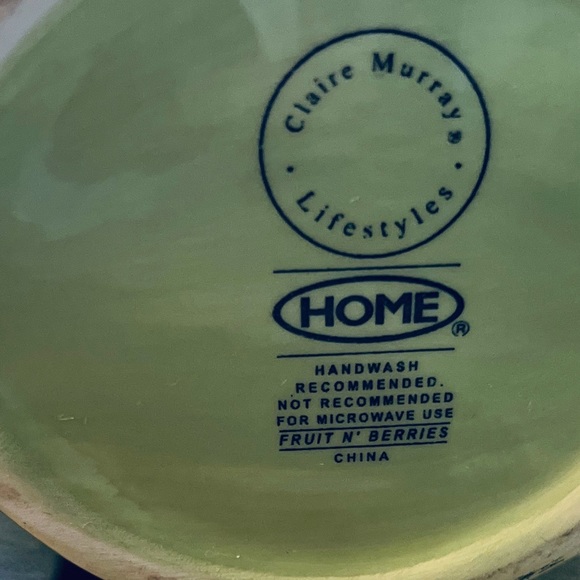 Claire Murray Fruit N’ Berries Oil and Vinegar Cruet Set Gibson Green - Picture 11 of 11